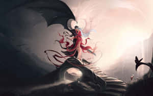 Half Angel Half Demon Artwork Wallpaper