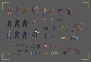 Half-life 8-bit Character Art Wallpaper