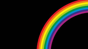Half Rainbow Spectrum Wallpaper