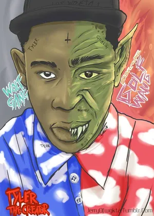 Half Tyler The Creator Half Goblin Wallpaper