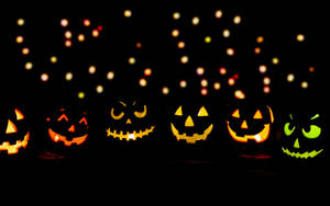 Halloween Lights Laptop Screen Art Wallpaper