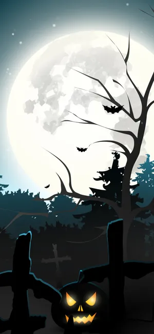 Halloween Pumpkini Phone Wallpaper Wallpaper
