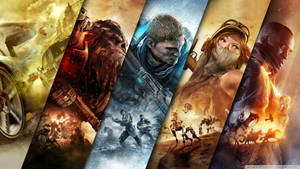 Halo Gears Of War Forza Horizon And Battlefield Video Games Wallpaper
