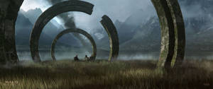 Halo Infinite Destroyed Rings Wallpaper