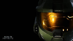 Halo Infinite Green Helmet Wallpaper