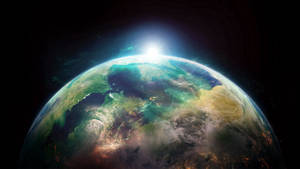 Halo Planet Earth Wallpaper