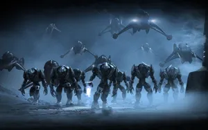 Halo Robot Army Wallpaper