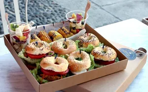 Hamburgers And Fresh Fruits Wallpaper