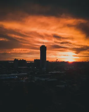 Hamilton Canada City Sunset Wallpaper