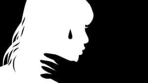 Hand Choking A Woman Silhouette Wallpaper