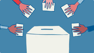 Hands On Ballot Election Wallpaper