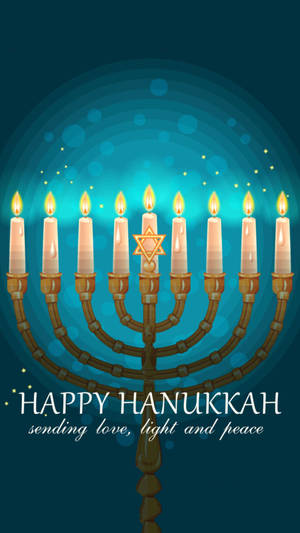 Hanukkah Love Light Peace Wallpaper