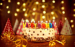 Happy Birthday Candle Letters Wallpaper