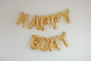 Happy Birthday Gold Foil Balloons Wallpaper