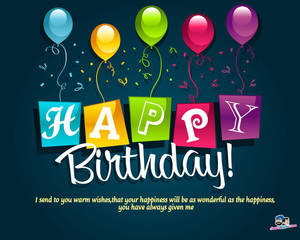 Happy Birthday Greeting Card Wallpaper