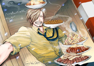 Happy Chef Sanji Wallpaper