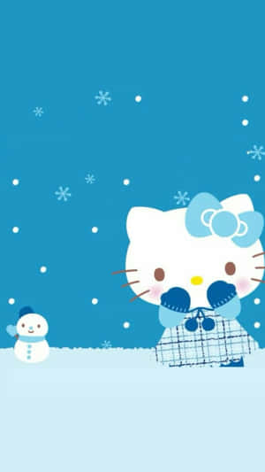 Happy Christmas With Hello Kitty!' Wallpaper