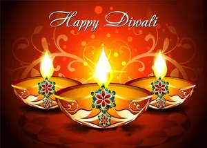 Happy Diwali Luxurious Oil Lamps Wallpaper