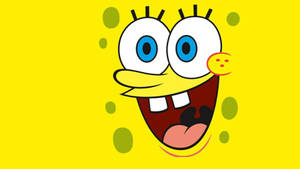 Happy Face Of Spongebob Squarepants Wallpaper