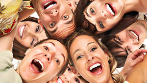 Happy Group Of People Wallpaper