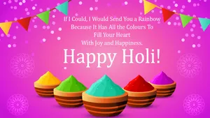 Happy Holi Wishes And Greetings Wallpaper