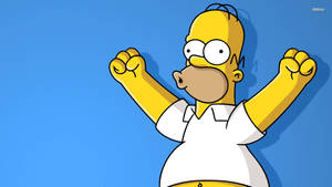 Happy Homer Simpson Woo-hoo Wallpaper