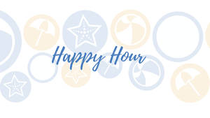 Happy Hour Beach Icons Wallpaper