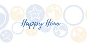 Happy Hour Beach Icons Wallpaper