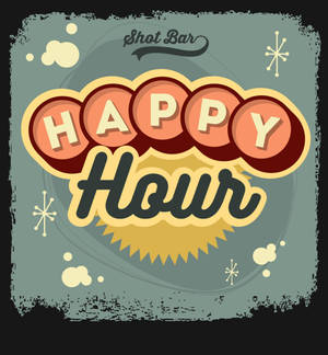 Happy Hour Flyer Wallpaper