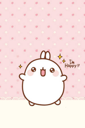 Happy Molang Kawaii Wallpaper