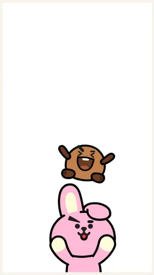 Happy Shooky Bt21 Wallpaper