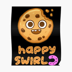 Happy Swirl Cookie Poster Wallpaper