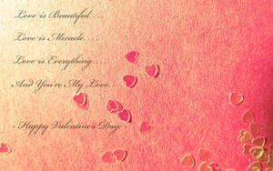 Happy Valentine’s Day Love Quotes Wallpaper