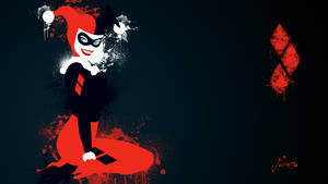 Harley Quinn Red Clown Wallpaper