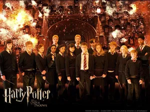 Harry Potter Gryffindor Students Wallpaper