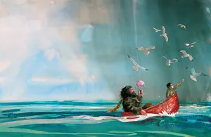 Harry Potter Hagrid Boat Wallpaper