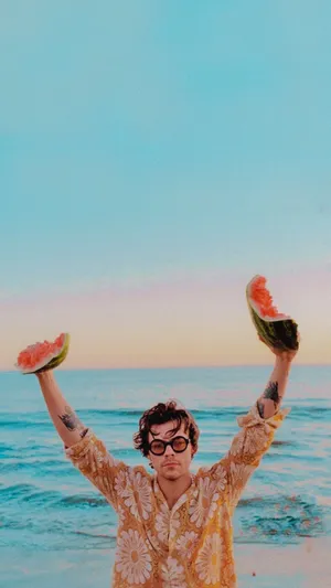 Harry Styles Watermelon Sugar Wallpaper