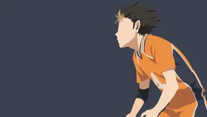 Haruichi Kageyama Uses A Haikyuu Themed Laptop Wallpaper