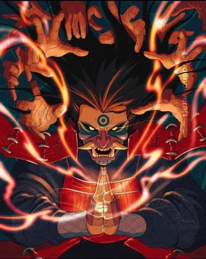 Hashirama Senju Clasped Hands Wallpaper