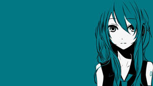 Hatsune Miku Anime Blue Wallpaper