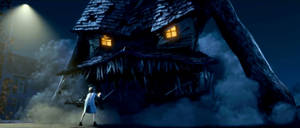 Haunted Monster House Dark Smoke Wallpaper