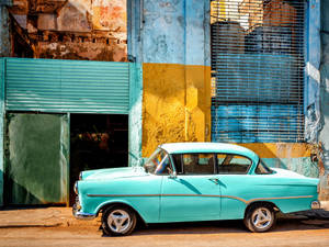 Havana Light Blue Yank Tank Wallpaper