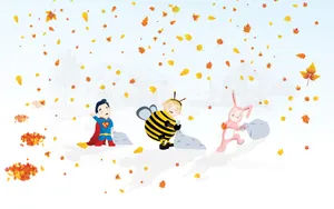 Have A Cute And Cozy Autumn With This Desktop Wallpaper Wallpaper