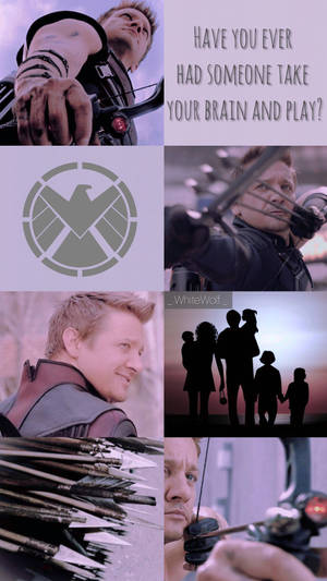 Hawkeye Picture Collage Wallpaper