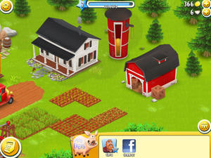 Hay Day Farmhouse Barn Silo Wallpaper