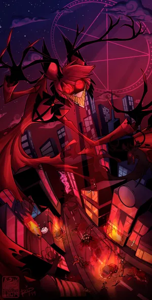 Hazbin Hotel Devil Fan Art Wallpaper