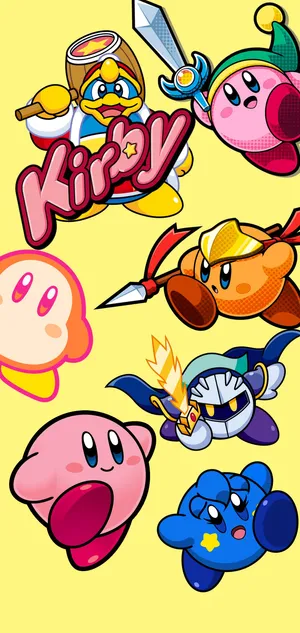 Hd Adorable Kirby And Friends Wallpaper