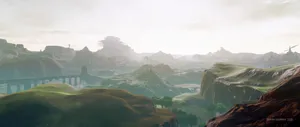 Hd Aesthetic Landscape In Breath Of The Wild Wallpaper