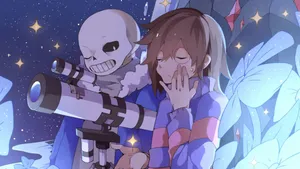 Hd Aesthetic Sans And Chara Wallpaper