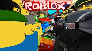 Hd Avatar Faceoff In Roblox Wallpaper